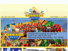 Tablet Screenshot of columbiacountyfair.net